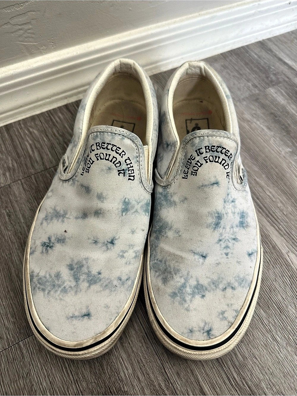 Vans x Parks Project Classic Slip-On Tie-Dye Sneakers Blue & White